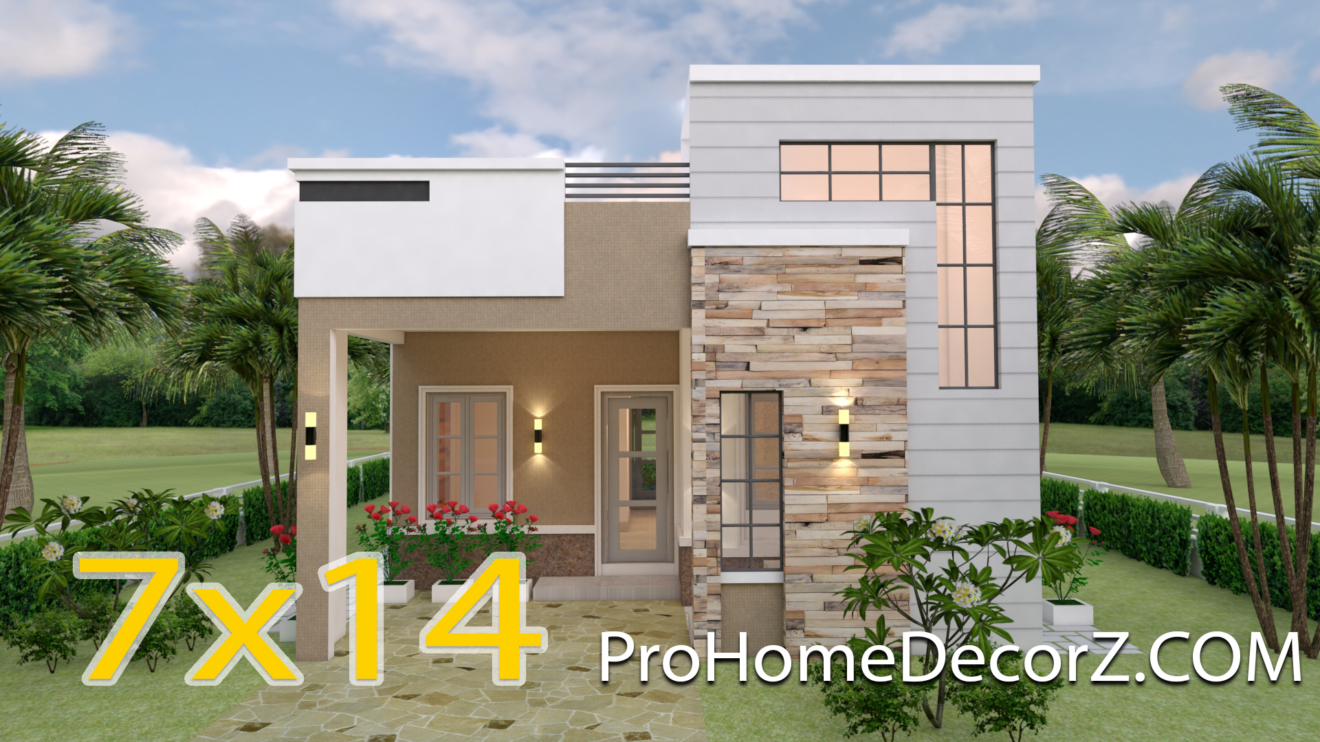 Small Custom Homes 7x14 Meter 23x46 3 Beds Pro Home Decors