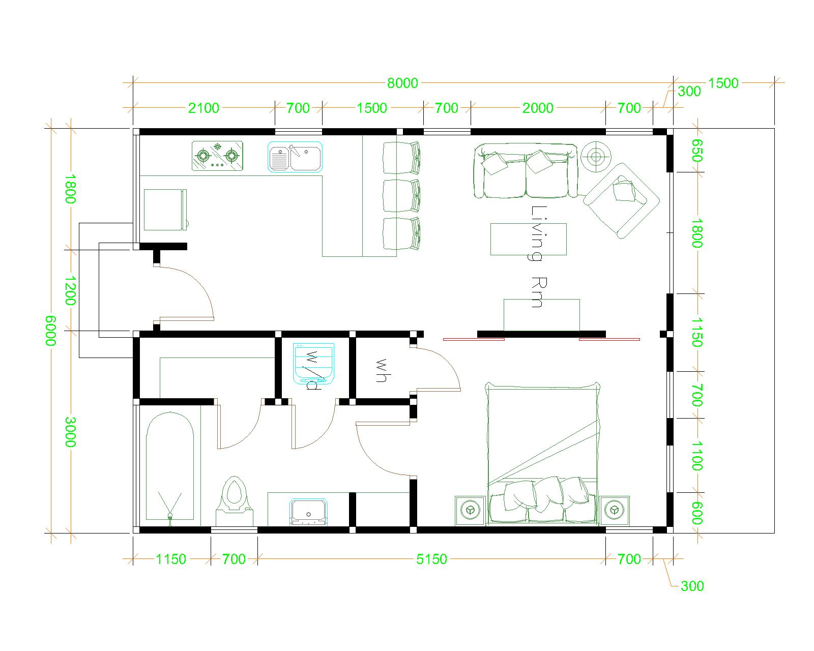 Studio House Plans 6x8 Hip Roof