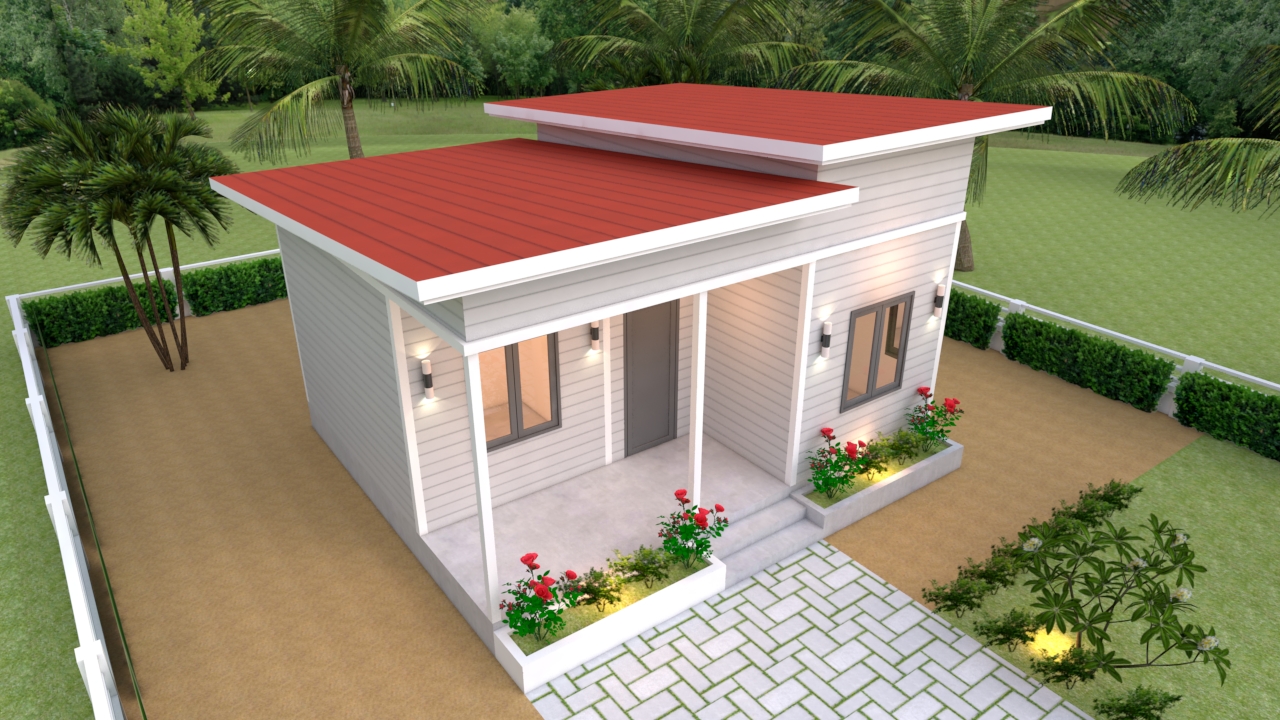 House Plans 7x6 with One Bedroom Shed Roof