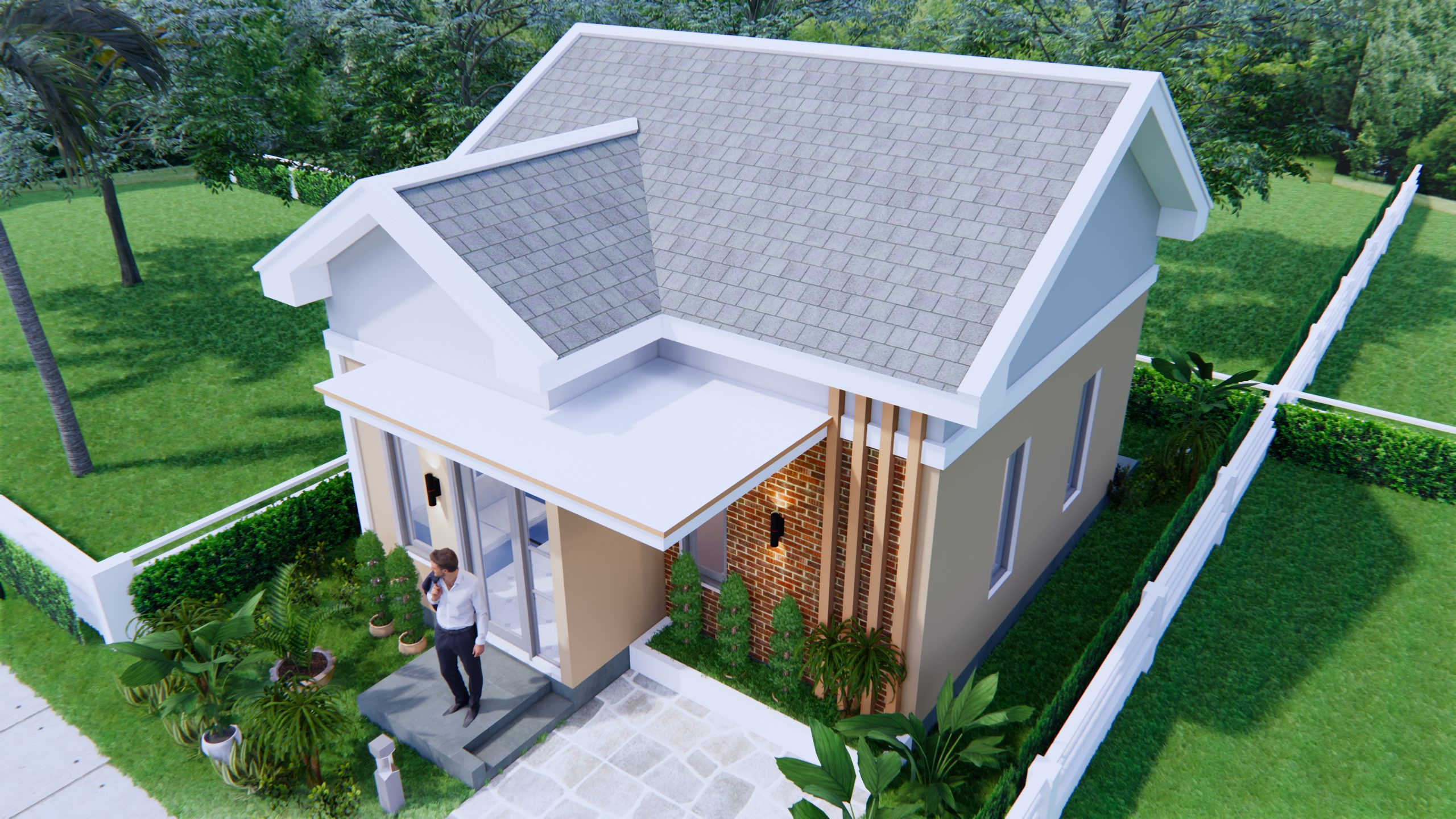 Small House Design 6x7M 20x23F Gable Roof