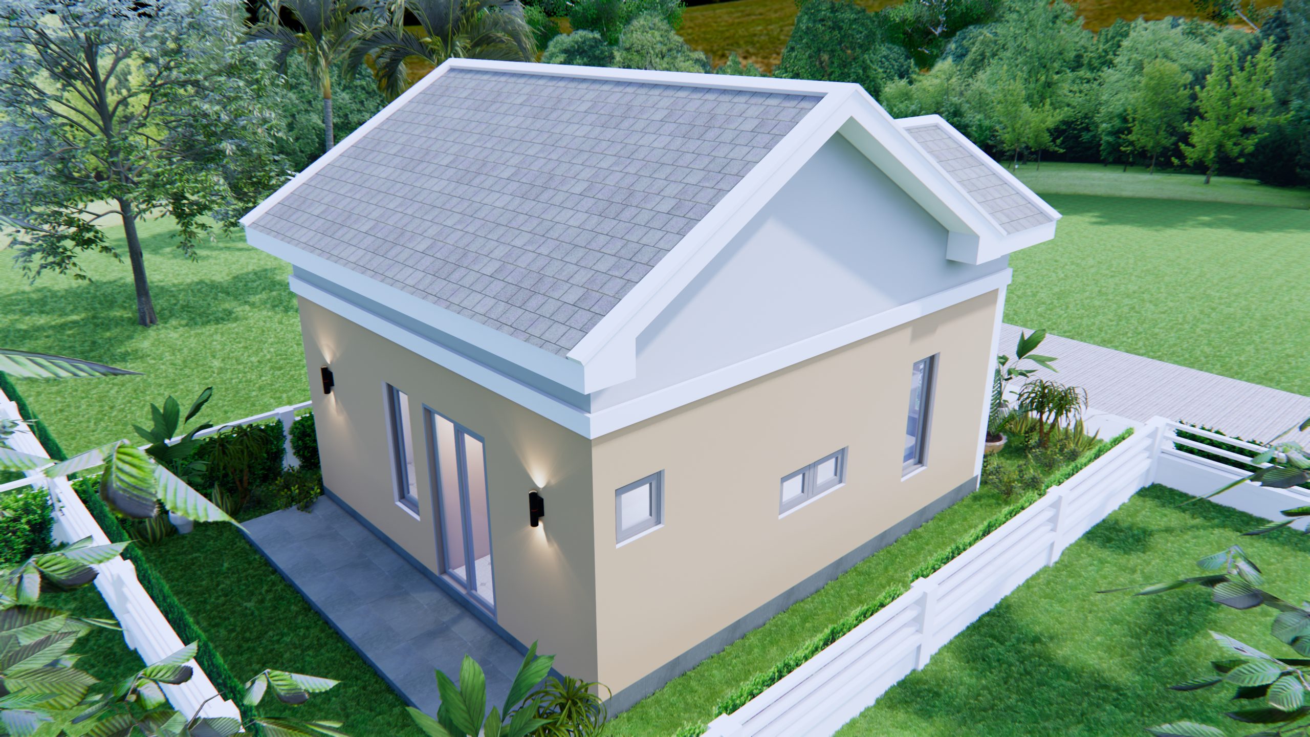 Small House Design 6x7M 20x23F Gable Roof