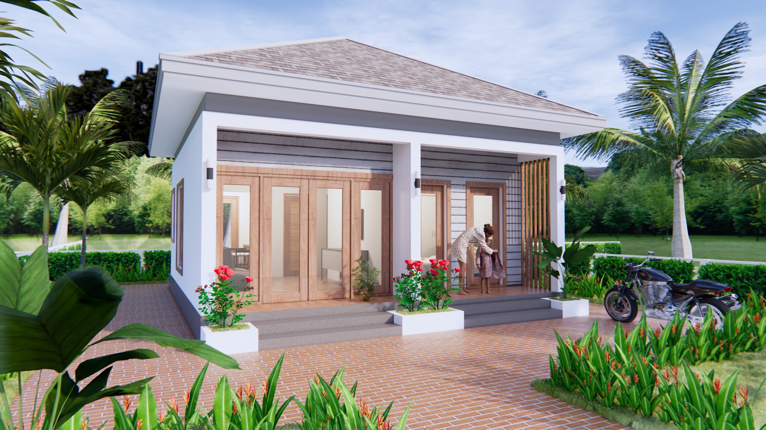 Small House 7x7 Meter 23x23 Feet Free Download - Pro Home DecorS