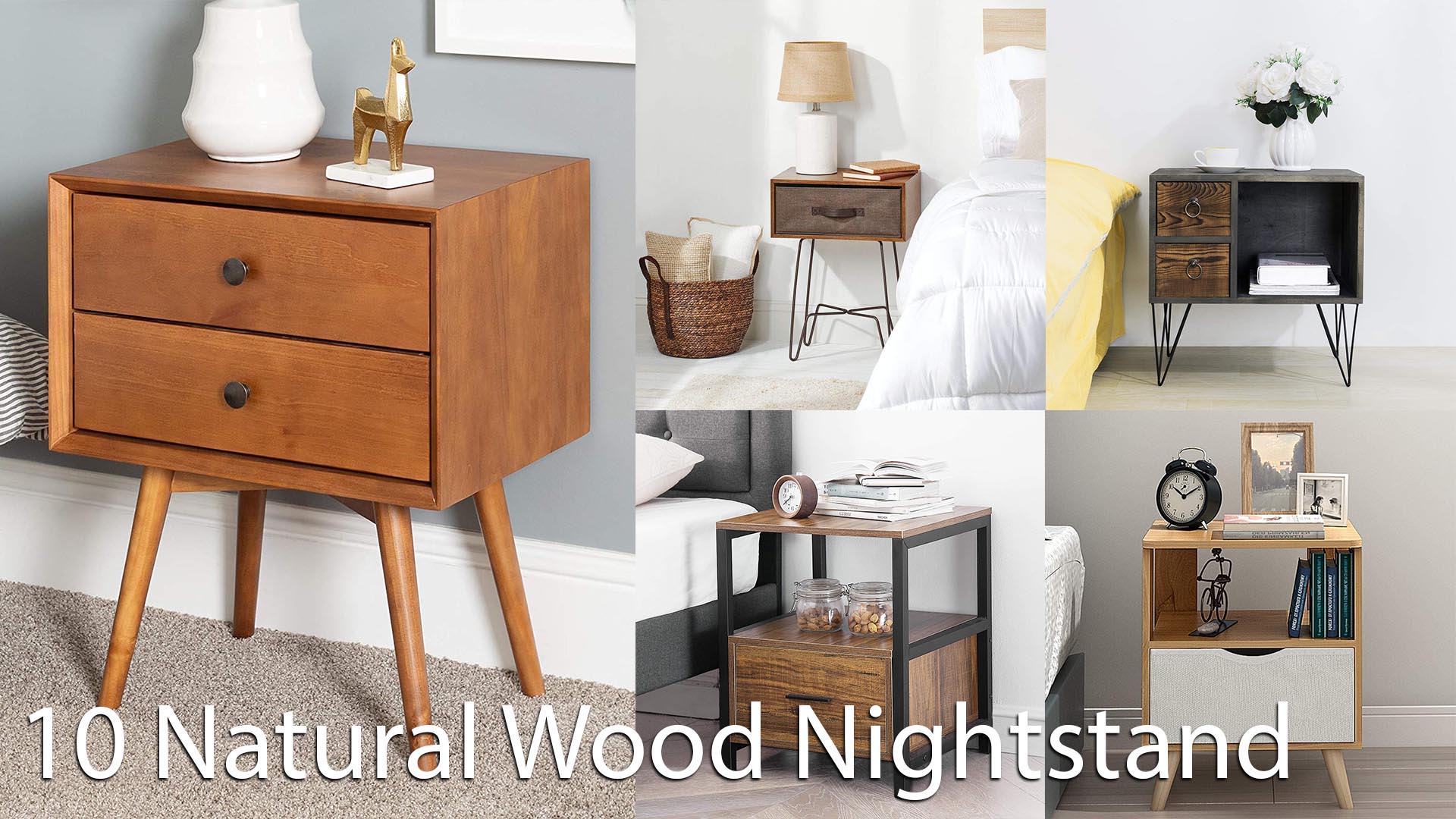 10 Best Natural Wood Nightstand For Your Home Pro Home DecorS   Best Natural Wood Nightstand For Your Home Decor 